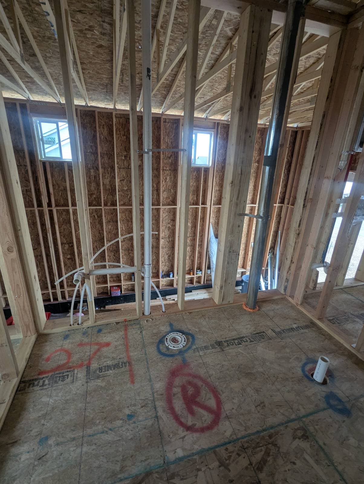 Gallery photos for Innovative ADU Rough Plumbing Progress: Image #1